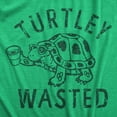 thumbnail image 2 of Womens Turtley Wasted T Shirt Funny Partying Drinking Turtle Joke Tee for Ladies Womens Graphic Tees, 2 of 7