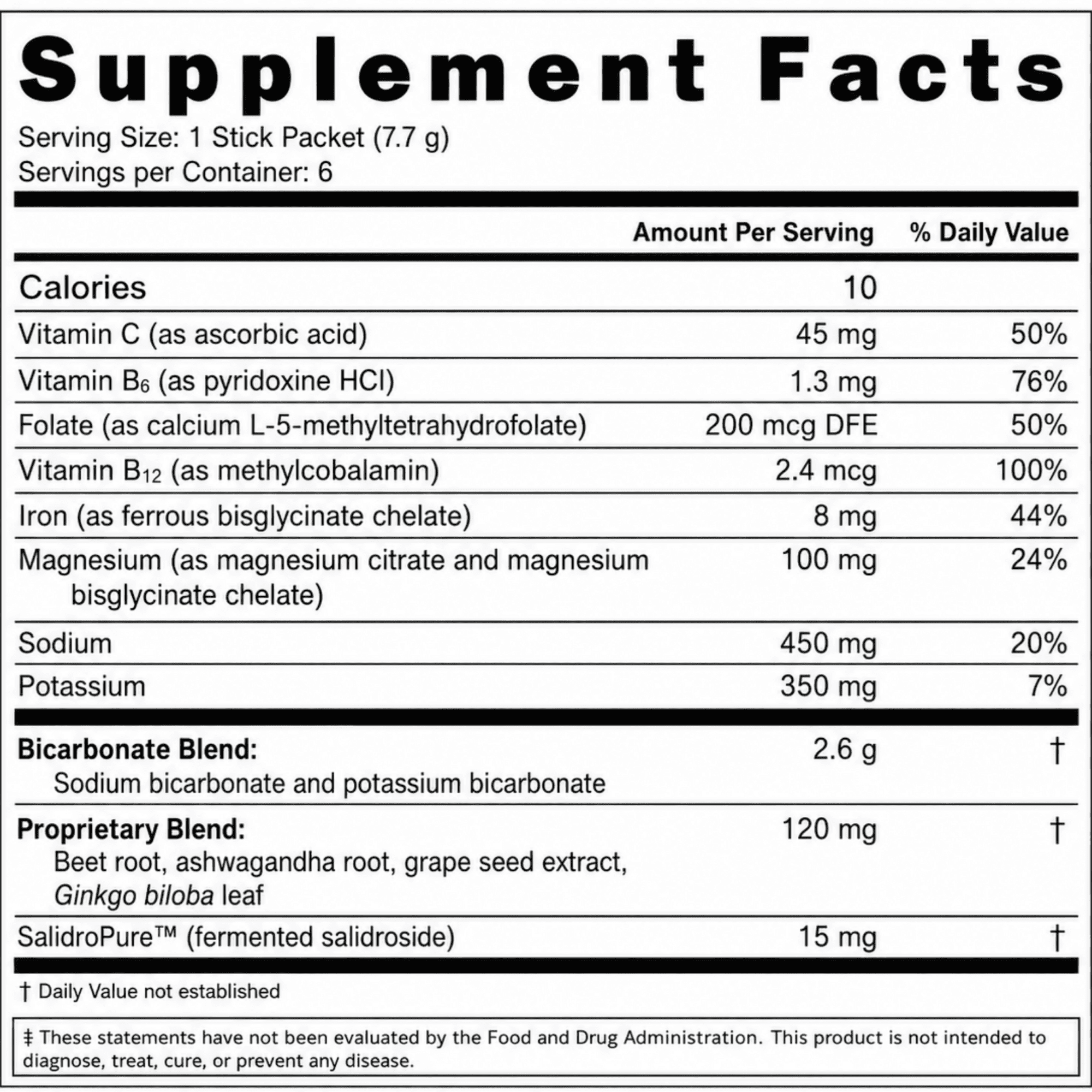Boost Oxygen OxyBurst BiCarb Hydration Mix Packets, Mixed Berry, 6 Pack, Powder