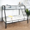 thumbnail image 6 of Metal Bunk Bed, Twin over Full, Heavy Duty with Guardrails for Kids, Black, 6 of 7