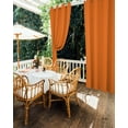 thumbnail image 5 of nqOlkjepod Outdoor Curtains for Patio Waterproof, Orange Outdoor Privacy Panels Grommet, Pure Orange Blackout Outside Curtains for Porch/Cabana/Pergola/Gazebo 54"x84", 1 Panel, 5 of 8