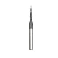 thumbnail image 3 of 1/8 Shank CNC Carbide Ball Nose Tapered End Mill Radius 0.25mm TiAIN Coated, 3 of 6
