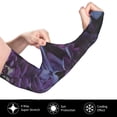 thumbnail image 2 of Kdxio Lilac Print UV Sun Protection Arm Sleeves - Tattoo Cover Up - Basketball Arm Sleeve UPF 50 Cooling for Men Women, 2 of 7