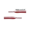 thumbnail image 4 of INSPIRE CHIC Women's Contrast Color Stripe Canvas Flat Shoelace 80cm/31.50' Red-White-Red, 4 of 6
