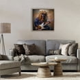 thumbnail image 2 of Musician Canine Clark Brown Framed Floater Canvas Wall Art, design by Sean Parnell, 2 of 10