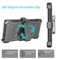 thumbnail image 4 of Takfox Case For Samsung Galaxy S23,S23 Plus,S23 Ultra 5G ,Shockproof Heavy Duty Rugged Locking Swivel Holster Belt Clip Kickstand Full Body Hard Shell Phone Cover Case,Black, 4 of 5