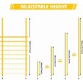 thumbnail image 3 of Speed Agility Training Equipment Set, Includes 6 Agility Poles Poles, 6 Jumping Hurdles, Agility Ladder, 12 Soccer Disc Cones, Jump Rope for Speed Training and Black Storage Bag, 3 of 7
