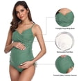 thumbnail image 5 of Maillot de Bain Séparé de Maternité pour Femmes, Ensemble de Plage Extensible d'Été, 5 of 5