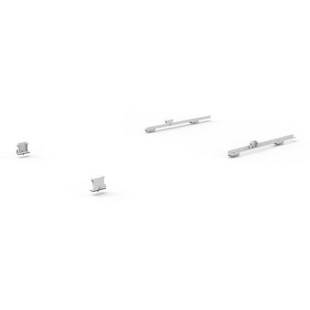 Holman Ladder Rack Mounting Hardware 408TC Clamp And Lock; Mounts Holman Van Ladder Racks; White; Steel; Rain Gutter Mount