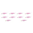 thumbnail image 4 of Advancent Paquete de 5 cebos de pesca Crankbait agua salada agua dulce portátil al aire libre río lago corriente barco roca señuelos aparejos rosa verde 2Conjunto, 4 of 6