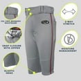 thumbnail image 4 of Rawlings Youth Launch 1/8" Piped Knicker Pant | Blue Grey/Navy | SML, 4 of 4