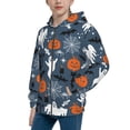 thumbnail image 2 of Naloa Halloween Teenage Zipper Hoodie, Long Sleeve Zip Up Hoodies Casual Jackets Tops for 7-12 Years-Small, 2 of 6