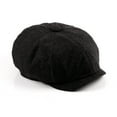thumbnail image 2 of IDALL Newsboy Cap Beret Hats Fashion Men&Women Easy Traditional Solid Newsboy Flat Cap Casual Golf Cabbie Hat Peaky Blinders Hat Flat Cap Black One Size, 2 of 2