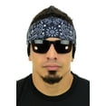 thumbnail image 4 of Multi Functional Tube Bandana | Classic Paisley Bandana Pattern - Navy Paisley CA4225, 4 of 4