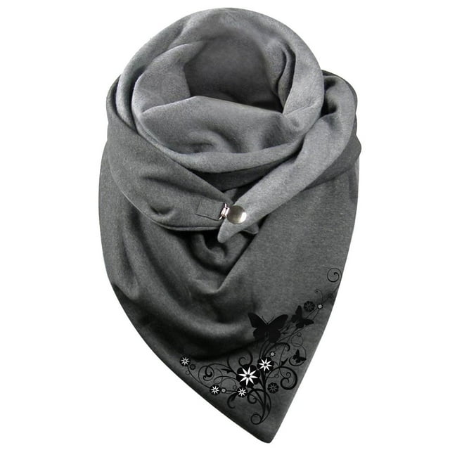 Écharpes Femmes Vintage Imprimé Boho Écharpe Châles Wraps Hiver Chaud Écharpes Courtes