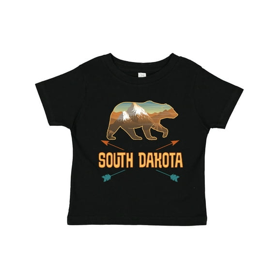 Inktastic South Dakota Vacation Bear Silhouette Boys or Girls Toddler T-Shirt