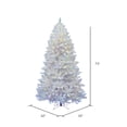thumbnail image 3 of Vickerman 7.5' Sparkle White Spruce Artificial Christmas Tree, Multi-Colored LED Lights, 3 of 5