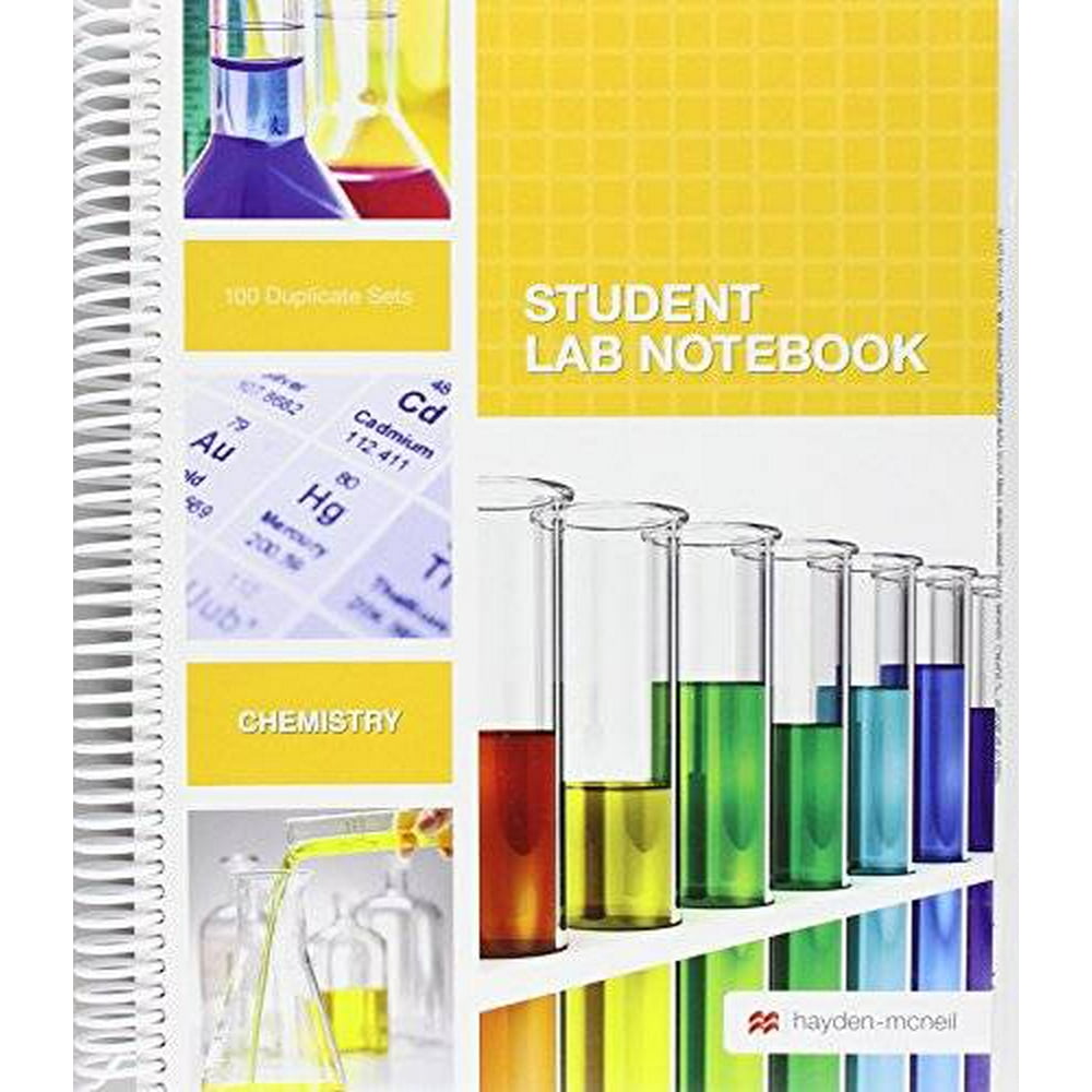 Student Lab Notebook 100 Spiral Bound duplicate pages, PreOwned