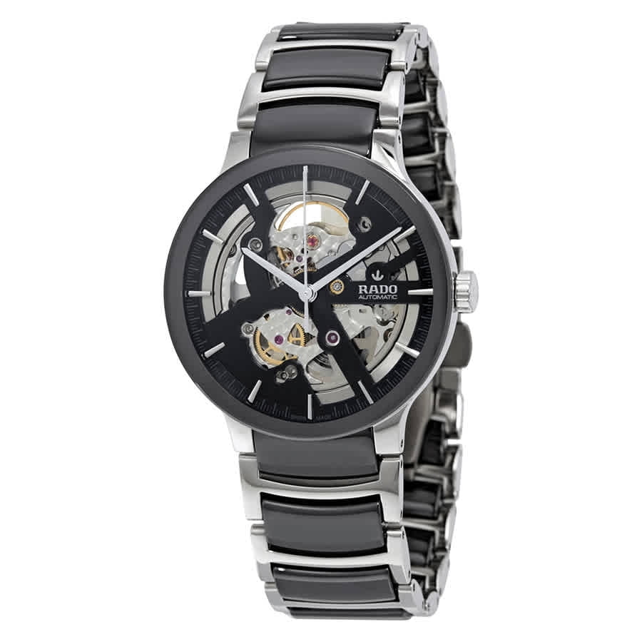 Rado DiaMaster XL Black Dial Ceramic Men's Watch R14075182 - Walmart.com