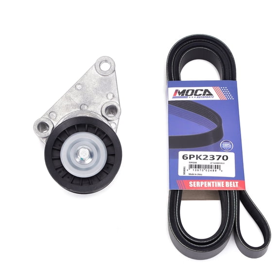 MOCA AUTOPARTS Serpentine Belt Drive Component Kit Fit for 2006-2009 Chevrolet Trailblazer 6.0L & 2007-2008 Cadillac Escalade 6.2L & 2007-2008 GMC Yukon 4.8L 5.3L 6.2L