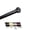 Black, variant on Central Design 100-68-286 Cillo 1 in. Curtain Rod, 28-48 in. - Mahogany