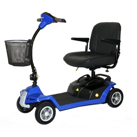 Shoprider - Escape - Portable Travel Scooter - 4-Wheel - Blue
