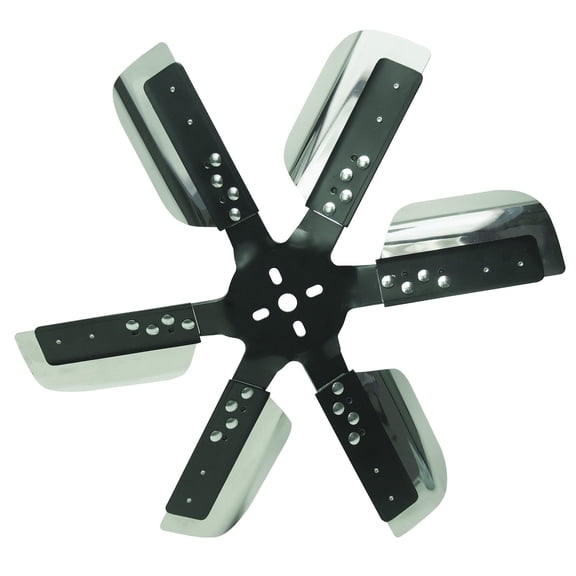 Derale 17019 Heavy Duty Fan Blade Series 1000 19" Stainless Steel Flex Fan Standard Rotation Fits select: 1987-1991 DODGE DAKOTA, 1987 BUICK REGAL