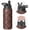 Black-1, variant on Christmas 18 oz Insulated Stainless Steel Water Bottle with Straw & Cleaning Brush , Leakproof, BPA-Free, 304 Stainless Steel, Wide Mouth, Travel Mug for Car, Gym, Office