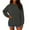 EB02_Black, variant on Womens Oversized Sweatshirts Crewneck Long Sleeve Tops Casual Solid Color Pullover Fall Fashion Clothes Army Green L
