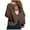 Brown, variant on Atogsazn Lenago Open Back Shirts for Women Long Sleeve Workout Shirt Backless Gym Yoga Athletic Tops Blouse Black XXL on Clearance