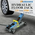 thumbnail image 7 of 2.5T Floor Jack, Capable of Lifting from 3.35 Inches to 15.16 Inches, with Portable Handle Suitable for Safe Night Use, Low Profile Hydraulic Jack with Adjustable Oval Handle, Blue, 7 of 7
