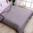 thumbnail image 2 of 55x79IN Cold Blankets for Sleeping, Summer Solid Color Simple Design Cotton Cool Quilt Durable Summer Cooling Throw Blanket for Hot Weather, Room Decor for Sofa, Couch, Bed, Camping, Travel, 2 of 6