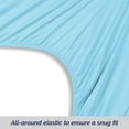 thumbnail image 4 of Elegant Comfort 1500 Premium Hotel Quality 1-Piece Fitted Sheet, All Around Elastic, Deep Pocket, Softest Quality Microfiber - California King Aqua Blue, 4 of 4