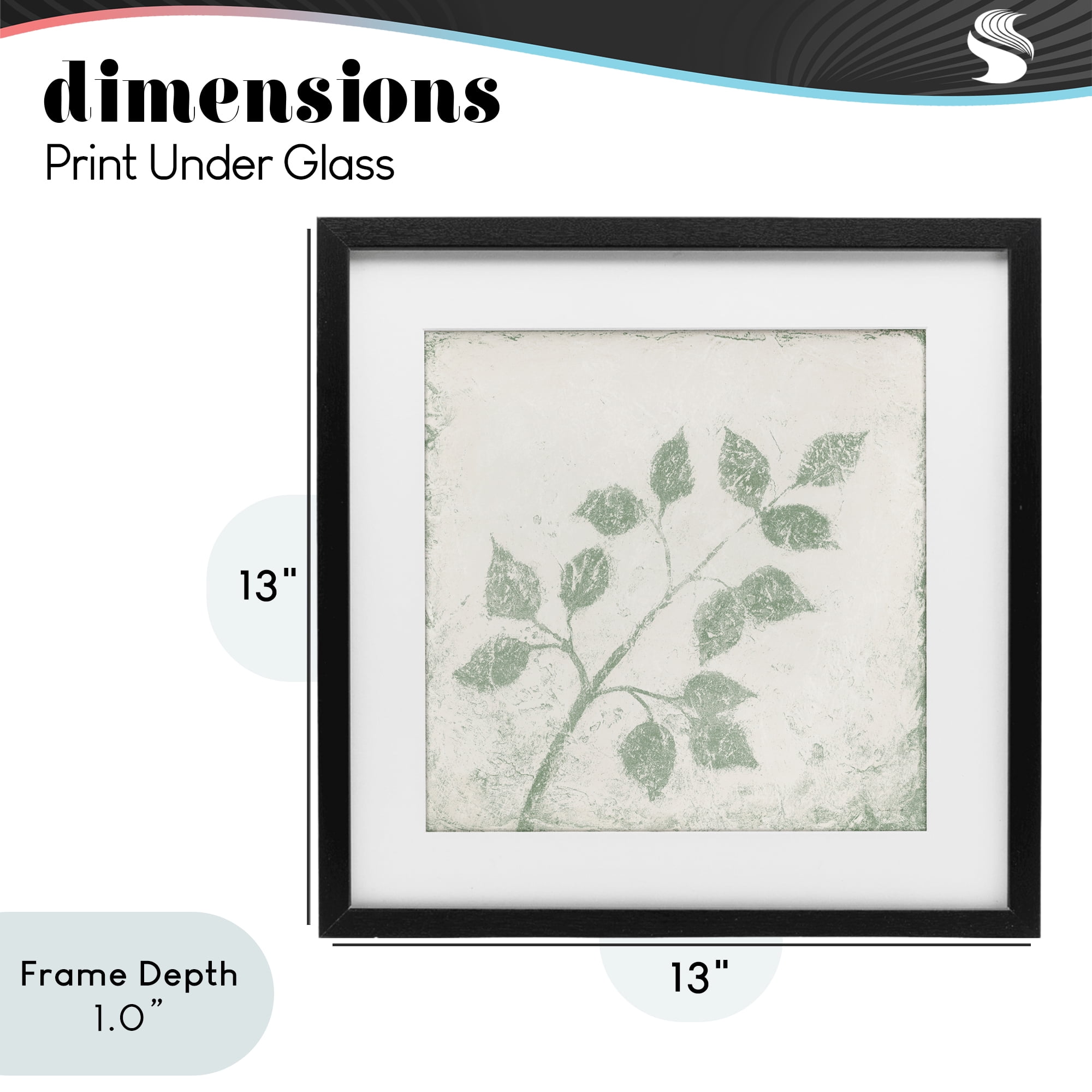 Stupell Industries November Leaves Tree Branches Black Framed Print Under Glass, design by Michael Marcon