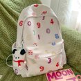 thumbnail image 1 of Bolso de campus para mujer, bandolera doble con correa ajustable, bolso diario de nailon para mujer, 1 of 3
