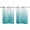 Turquoise, variant on Aqua Blue Geometric Kitchen Curtains 63 Inch Length, Modern White Stripe Distortion Art Grommet Top Bedroom Living Room Curtains, Light Filtering Cafe Curtain Drapes 2 Panels Set 104''x63''