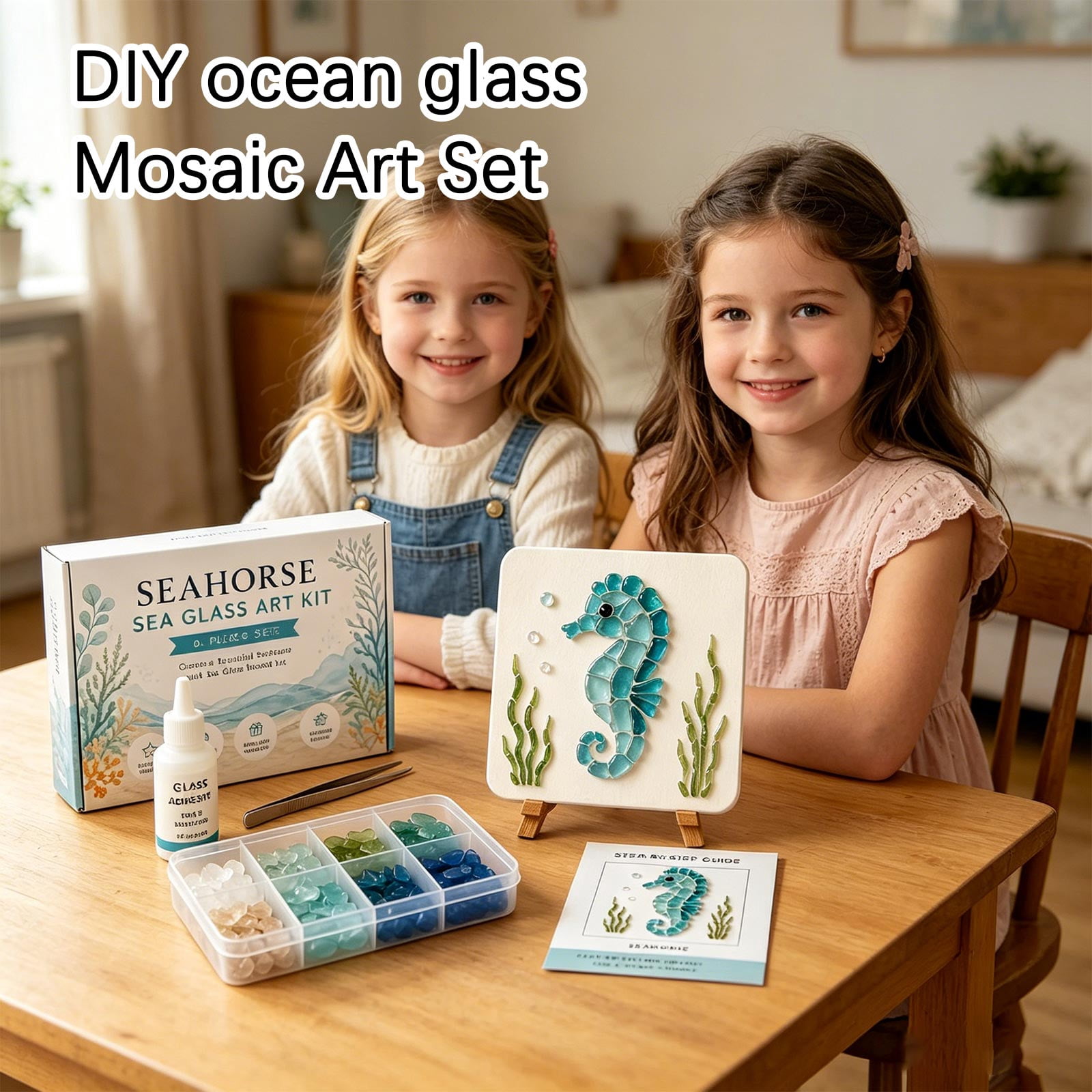 Diy Sea Glass Art Kit, Sea Glass Decor, Craft Supplies & Materials