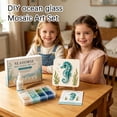 thumbnail image 5 of Sea Glass Art Kit, Blue Crab Sea Glass Mosaic Kit, Beginner Friendly DIY Art Set for Adults and Kids, Craft Supplies for Home Decor Gift, 5 of 6