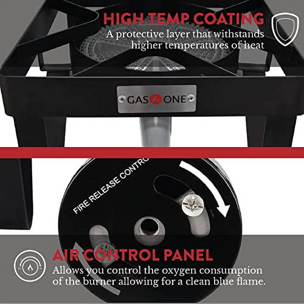 GasOne 200, 000 BTU Square Heavy- Duty Single Burner Outdoor Stove
