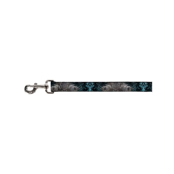 Electric Blue Lighted Skull Face Fun Animal Pet Dog Cat Leash