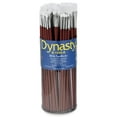 thumbnail image 2 of Dynasty B-1550 Finest White Synthetic Classroom Cylinders, Flat Type, Long Handle , Assorted Sizes, Set of 60, 2 of 2