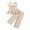 a1-Beige, variant on Girls Summer Outfits Baby Girl Clothes Baby Solid Color Sleeveless Camisole Linen Pants Set