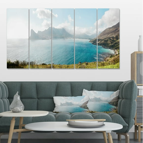 Hout Bay from Chapman Peak - Seashore Photo Canvas Art Print