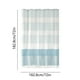 thumbnail image 3 of Cortina de baño de lino sintético, Impermeable, Empalme con flecos, Cortinas de baño, Azul, 3 of 6