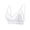 White, variant on Women's Lace Bralette Sheer V-Neck Wirefree Bra Unlined & Unpadded for Ultimate Comfortable Everyday Wear Essential with Adjustable Fit