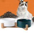 thumbnail image 3 of Juego de 2 Elevados de Cerámica para Gato Comedero para Mascotas Y verde Zulema Comedero para mascotas, 3 of 7