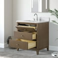 thumbnail image 4 of Vanity Art 30" Bathroom Vanity with Sink and Engineered Marble Top, Freestanding Storage Cabinet with 2 Drawers and 1 Flip Down Tray, 4 of 9