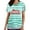 A1021022-Green, variant on Women Christmas Scrub Tops Stretchy V-Neck Short Sleeve Cute Print Working Uniform Pull-On Tops with Pockets, XL