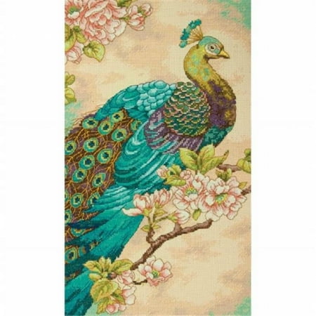 UPC: 0088677352936 | Simplicity Indian Peacock Counted Cross Stitch Kit by Dimensions  1 Each