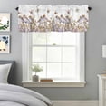 thumbnail image 5 of Orange Bird Window Valance for Kitchen, Watercolor Flower Butterfly Rod Pocket Short Curtain for Small Windows, Light Filtering Decorative Valance, 54 x 18 Inch, 1 Panel, 5 of 9