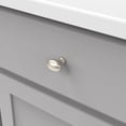 thumbnail image 3 of Hickory Hardware Williamsburg Collection Knob, 1-3/8" X 15/16" Oval - Satin Nickel, 3 of 6